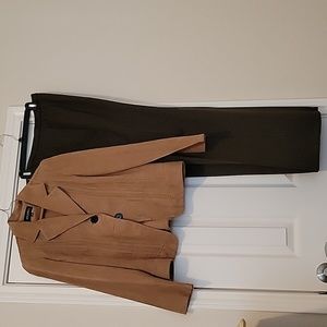 suit suede feel jacket herringbone pants